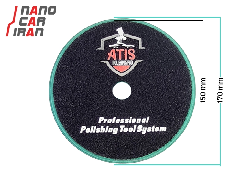پد پولیش زبر 150 میلی متری ( 6 اینچ ) آتیس Atis 150mm (6 inch) Heavy Cut Polishing Pad